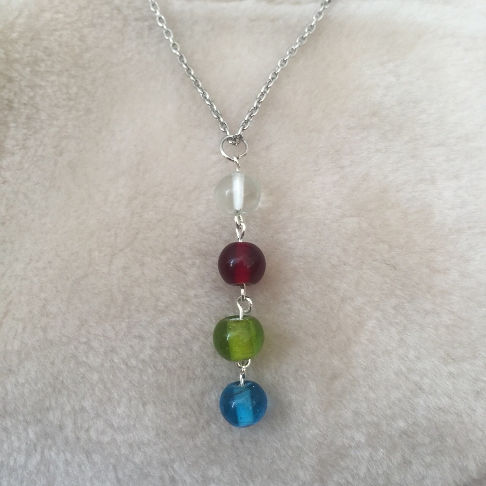 Necklace  glass beads!!